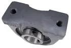 1-1/4 Inch Tapped Base Pillow Block Bearing With Wide Inner Ring And Two Set Screws For Shaft, Cast Iron Housing, Top View