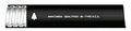 Kickass 1 1/4 Inch HCX Thermoplastic Rubber Electrical Conduit 50 Foot Roll black design with ridged section for secure mounting.