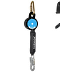 11 Foot Web Self Retracting Lifeline With No Tangle Lightweight Housing SRL External Shock Absorber Safety Lanyard set