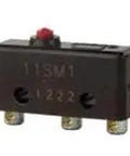 Heavy Duty Snap Action Spdt Micro Switch Featuring Tough Pin Plunger Actuator Model 11Sm1 F1 with screw terminals.