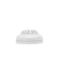 Addressable Heat Detector Featuring Hella Precise Rate-Of-Rise And Fixed Temp Sensing At 135F And 200F from a side angle.