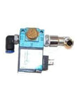 OHDOHD 04130-42 Mac-Valve waterjet solenoid valve, blue metal body with fittings