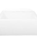 Wall Mount Sink - Lightweight Plastic Basin for Small Bathrooms, Easy No-Drill Installat, front view of the wash basin.