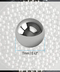 11 Mm 304 Stainless Steel Bearing Balls 50 Piece Set, Solid G100 Precision Balls For Bearings, Gearheads Love High Corrosion Resistance