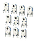 11Mm Mouse Wheel Encoder Kit, 15 Pcs, Time Accurate Rotary Scroll Wheel Encoder For DIY Mice, Durable ABS Metal, Silver Black.