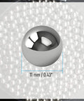 11 Mm 0.43 Inch 304 Stainless Steel Bearing Balls 20 Pcs Solid Precision Balls For Bearings And Machinery G100 Quality By FOCMKEAS