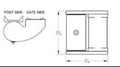 Rugged 3.5 Inch Heavy Duty Roller Cage Hinges With Grease Zerk Fitting Tamper Proof 1000 Lbs Per Pair Set Of 2 Steel Hinges For Heavy Gates And Doors Pro Grade Smooth Rolling Performance, detailed diagram view.
