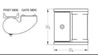 Rugged 3.5 Inch Heavy Duty Roller Cage Hinges With Grease Zerk Fitting Tamper Proof 1000 Lbs Per Pair Set Of 2 Steel Hinges For Heavy Gates And Doors Pro Grade Smooth Rolling Performance, detailed diagram view.