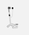 Heavy Duty No Hassle Black Rubber Bathtub Drain Stopper For Viega Model 225540 smooth overflow plug with chain.