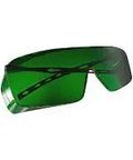 Professional Kick Ass Laser Safety Glasses With OD4 Plus Shield and Smooth Adjustable Frame for IPL Hair Removal and Welding Job, green tinted.