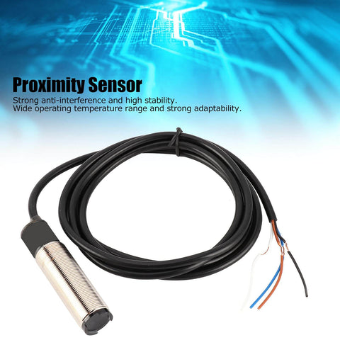 12-24VDC Cylindrical Photoelectric Switch With Diffuse Reflection Sensor and 2m Cable for Automation