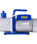 12 CFM 1 HP Double Stage HVAC Vacuum Pump For Auto Repair 110V By VEVOR with durable aluminum alloy housing, side view