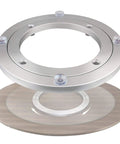 12 Inch Heavy Duty Lazy Susan Aluminum Alloy Turntable Bearing with Smooth 360 Degree Rotation and Non Slip Rubber Feet