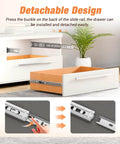 REGUDA Drawer Slides Ball Bearing 3 Folds Full Extension Side Mount Cabinet Runners Glides Rails Track 100 Lbs Load 12 inch