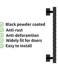 12 Inch Sliding Barn Door Handle Pull In Black Finish for doors, gates, garages, barns, sheds, closets and sliding doors.