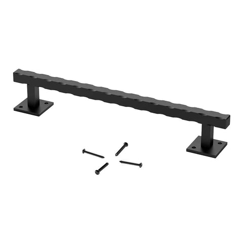 12 Inch Sliding Barn Door Handle Pull In Black Finish For Doors, Gates, Garages, Barns, Sheds, Closets And Sliding Doors Durable Steel Construction Includes 4 Screws Easy Mounting And Secure Grip