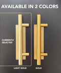 12 Inch Brushed Brass Gold Barn Door Handle Kit For Two Doors With Heavy Duty Aluminum Pull Handles And Finger Plates Includes Matching Screws And Protective Pads For Seamless Sliding Door Operation shown in light gold and gold finishes