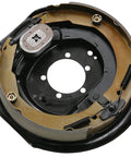 Upgrade your heavy duty trailer with a 12 Inch Right Handed Electric Trailer Brake Assembly featuring 7000 lb capacity, single unit design.