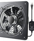 12 Inch Window Exhaust Ventilation Fan 720 CFM High Speed Wall Mounted Industrial Extractor With 1460 RPM for home use