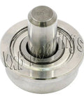 1/2 Inch Flanged Bearing with 3/16 diameter integrated 3/8 Axle - VXB Ball Bearings