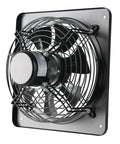 Side view of 12 Inch Window Exhaust Ventilation Fan 720 CFM High Speed Wall Mounted Industrial Extractor for home and commercial use