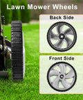 12 Inch Lawn Mower Rear Wheels 2 Pack Replacement for Arnold 490-324-0002 showing front and back sides