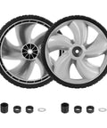 12 Inch Lawn Mower Rear Wheels 2 Pack Replacement for Arnold 490-324-0002 with accessories