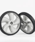 12 Inch Rear Lawn Mower Wheels Replacement for Arnold 490-324-0002, 12x1.75 plastic wheels, 2 pack, side view showing tread pattern