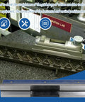 12 Inch Precision Level with 0.0002 Per 10 Inch Sensitivity Pro Grade Machinist Level Tool shown in use on equipment
