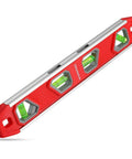 12 Inch Torpedo Level, Magnetic Small Leveler Tool, Plumbing Level with Pitch Vial, Aluminum Reinforced, 4 Bubbles, V-Groove