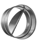 12 Inch Backdraft Damper For Ducts, One Way Airflow Inline Vent Deflector With Auto Opening Spring, metal construction