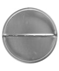 12 Inch Backdraft Damper For Ducts, metal inline vent deflector with auto opening spring, front view