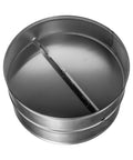 12 Inch Backdraft Damper For Ducts, One Way Airflow Inline Vent Deflector With Auto Opening Spring in metallic finish