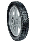 Industry Standard 12 Inch Replacement Plastic Spoked Wheel with Lug Tread, 11.75 Inch Actual Diameter, 1/2 Inch Ball Bearing