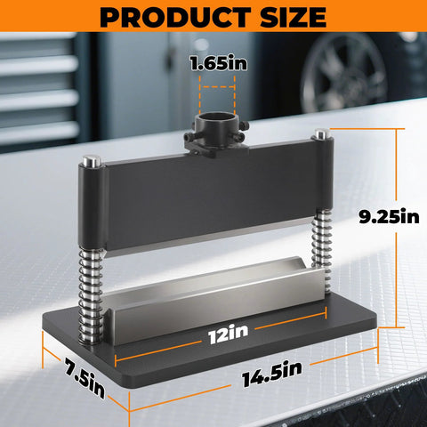 12 Inch Press Brake Attachment For 12 To 20 Ton Hydraulic Presses With Zero To Ninety Degree Adjustable Bend Fits Standard Shop Presses