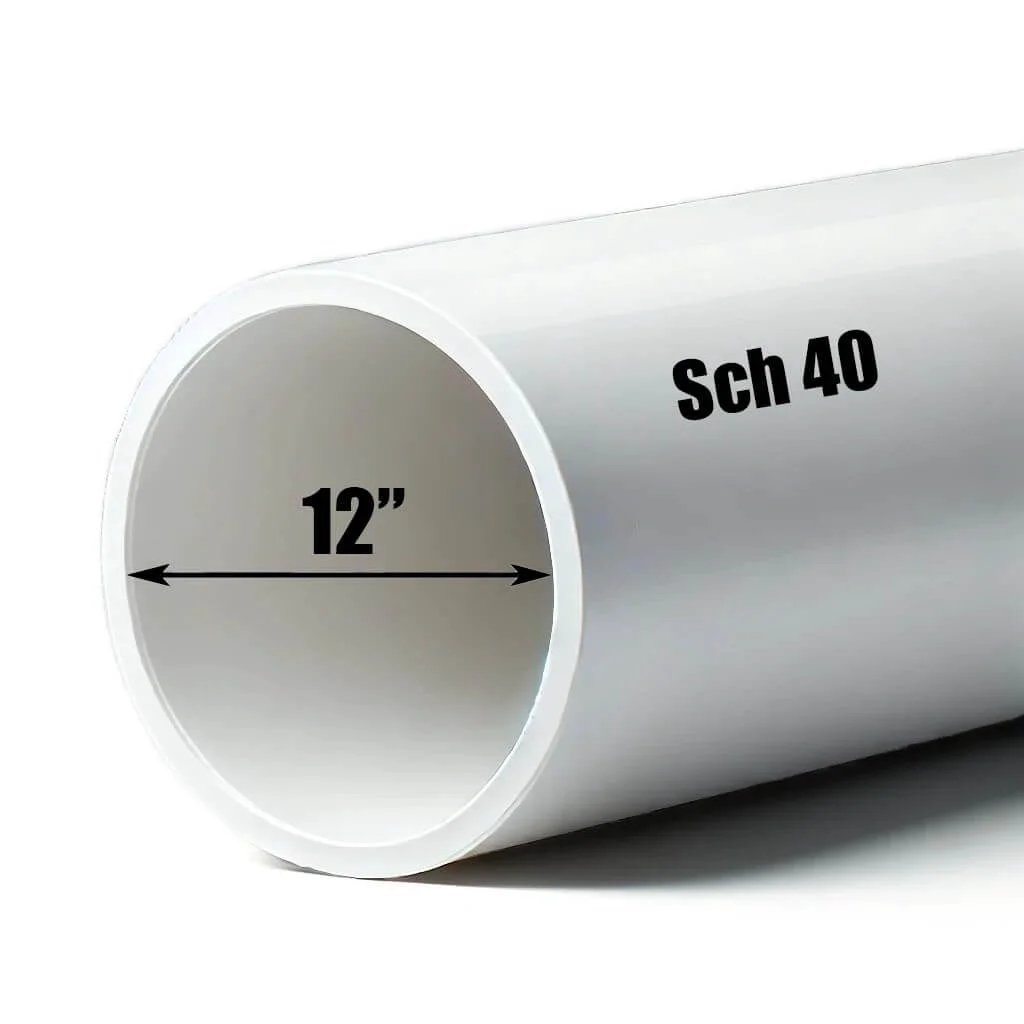 Custom Length 12 Inch PVC Pipe Flexible & Reliable