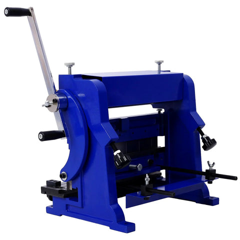 3-In-1 12 Inch Sheet Metal Machine With Shear Press Brake And Slip Roll For Bending Cutting And Rolling 20 Gauge Capacity, front view