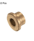 12 Pack Flange Sleeve Bearings Self Lubricating Sintered Bronze Bushings 6mm Bore 10mm Outer Diameter 8mm Length shown