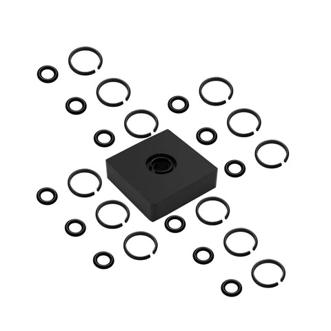 Twelve Pack One Half Inch Impact Friction Ring Retaining Rings With O Ring And Anvil Tool For Electric And Pneumatic Wrenches