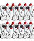Heavy Duty 12 Pack 201B Toggle Clamps For Woodworking, Quick Release Horizontal Hand Tool Clamps, Red Holding Antislip Clamp Set