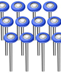 12 Pcs Nylon Garage Door Rollers 1.8 Inch Replacement Wheels For 2 Inch Track With 7 Inch Extended Stem Quiet Durable