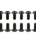 12 Pcs M5x10 Titanium Torx Bolts for Bicycle Disc Brake Rotors made from Grade 5 6AL 4V Titanium Alloy with T25 Torx Head