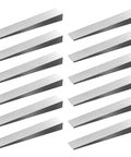 12 Piece Steel Flange Wedges Set, 4 Inch Long, 3/4 Inch Wide, 1/2 Inch Thick, Metal Wedge Shims For Lathes And Welding Machines