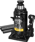 Beefy 12 Ton Hydraulic Bottle Jack For Cars And SUVs With 24,000 Lbs Lift, 7.5 To 13.8 Inch Lift Range, Serrated Heat Treated Saddle, Black