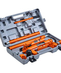 12 Ton Porta Power Kit With Long Handle And 4.6 Ft Hose in durable storage case, portable hydraulic jack for auto body frame repair