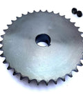 12.7mm Pitch Roller Chain Sprocket 36 Teeth, 1 Inch Bore, B Type, Hardened Rust Resistant Teeth with 0.25 Inch Keyway and Setscrews