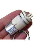 12V DC Submersible Water Pump With Diaphragm Dosing Metering, Micro Brushless Motor in hand, showing compact size suitable for DIY projects