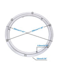 12 Inch Aluminum Heavy Duty Lazy Susan Turntable Bearing dimensions, Round Swivel Plate Hardware for Dining Tables, Smooth Rotating Base