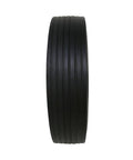 Side view of Shepherd Hardware 9654 12 Inch x 2-5/8 Inch Hand Truck Replacement Wheel with solid cushioned rubber tire and ribbed tread
