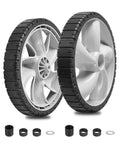 12x1.75 Inch Lawn Mower Rear Wheels 2 Pack Replacement for Craftsman 490-324-0002 with spacers and washers
